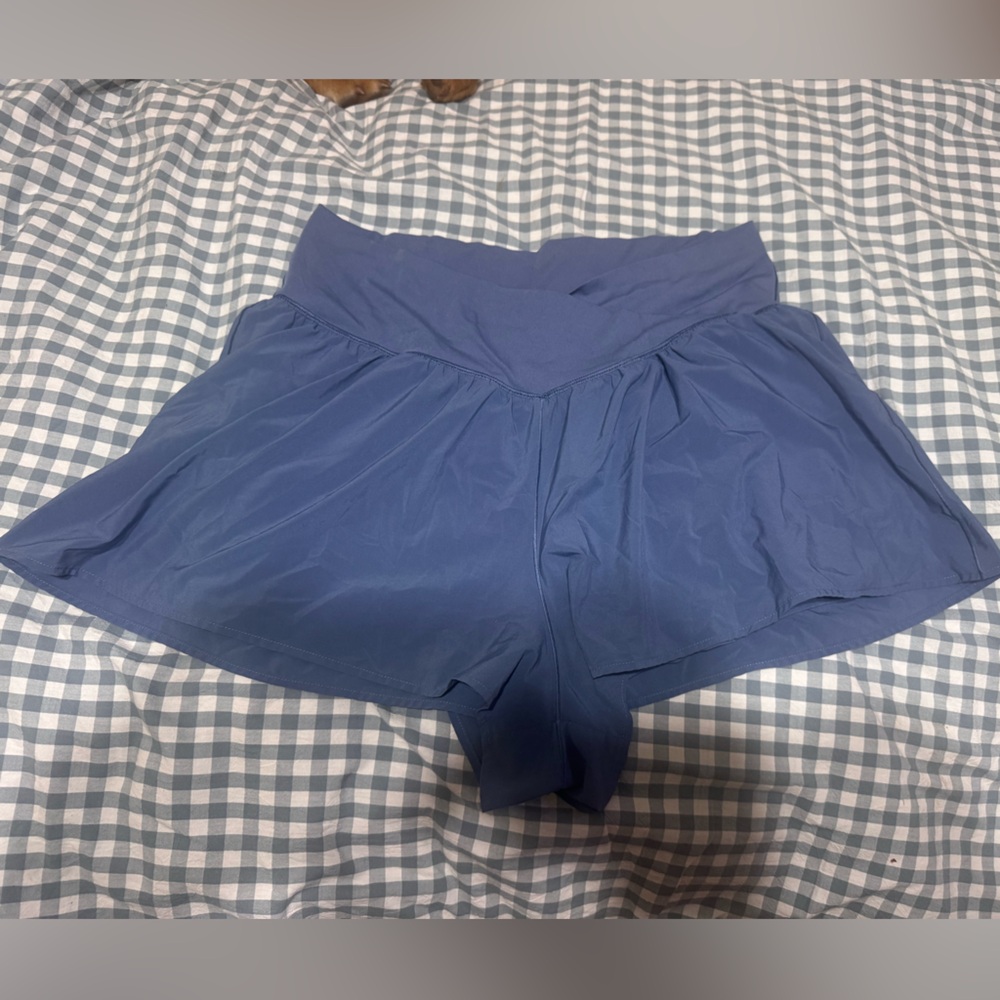Aerie blue cross over  Athletic Shorts